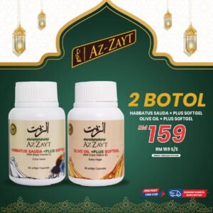 2 Botol - Habbatus Sauda & Olive Oil